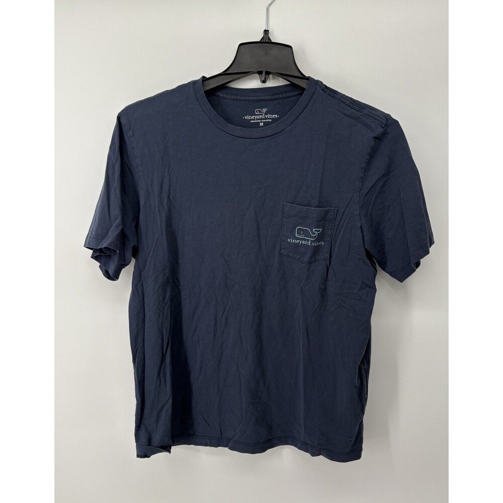 Vineyard Vines Mens Whale Graphic T-Shirt Navy Blue Short Sleeve Medium